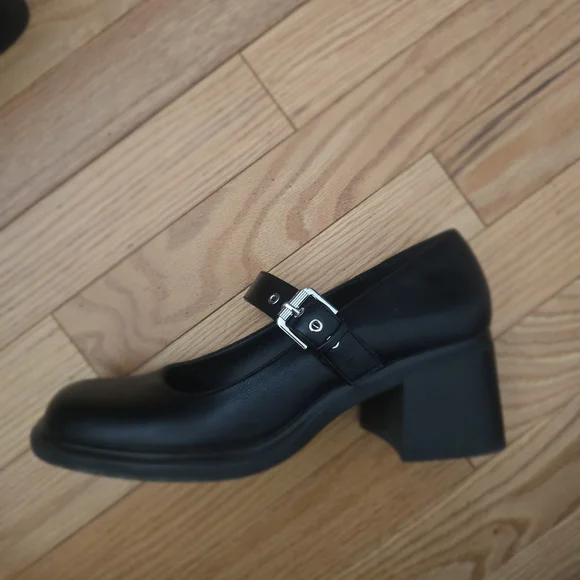 Call It Spring Black Mary Jane Block Heel Pumps - Picture 2 of 2